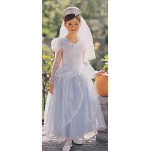   CINDERELLA DELUXE Wedding Dress Costume Girls M 7/8 