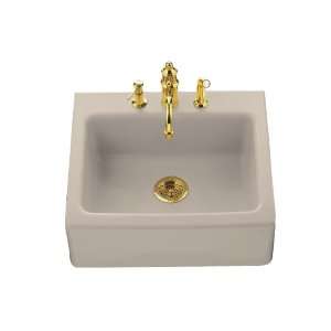  Front, Tile In Kitchen Sink with Four Hole Faucet Drilling, Innocent