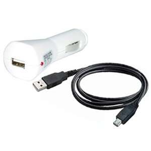 Car Charger Adapter and USB Charging Cable For Jabra BT160 Bluetooth 