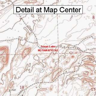 USGS Topographic Quadrangle Map   Texas Lake, Washington 