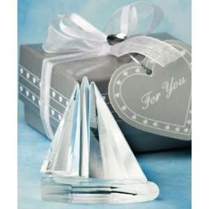  Choice Crystal Collection sailboat favors Health 