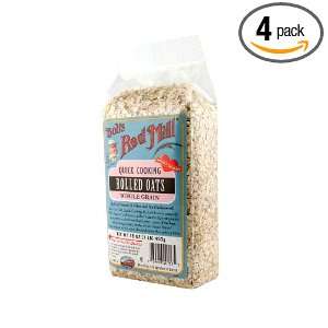 Bobs Red Mill Oats Rolled Instant, 16 Ounce (Pack of 4)  