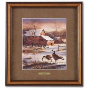  Terry Redlin Winter Haven Print with Standard Framing 