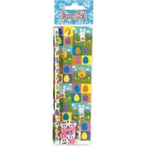  Easter Bunny Favor Set with Erasers 6pc Toys & Games