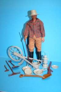 Vintage BIG JIM BIG JEFF action Figure Doll FARMER  
