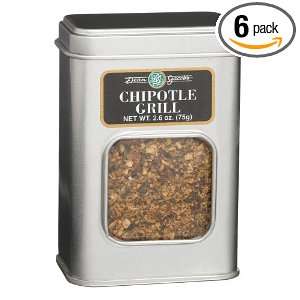 Dean Jacobs Chipotle Grill, 2.6 Ounce Tins (Pack of 6)  