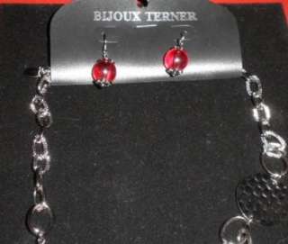 Beautiful BIJOUX TERNER Necklace & Matching Earrings Set. Free 