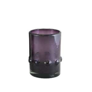 VIVAZ Bolitas Double Old Fashioned Glass, Purple Recycled Glass, Set 