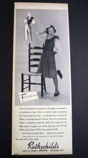   Rothschilds Oklahoma City Teen Deb Shop Dress Fashion Girl 40s Ad