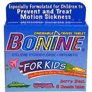 Bonine for Kids Motion Sickness Tablets Berry Berry 8 ct. (Quantity of 