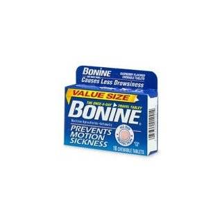 Bonine Motion Sickness Protection, Raspberry Flavored Chewable Tablets 