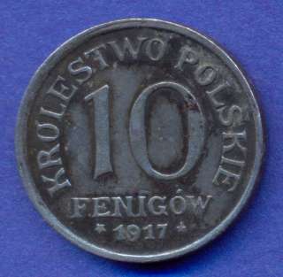 POLAND 10 FENIGOW 1917   KM Y6   T35  