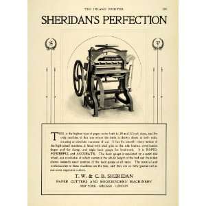   Perfection Machine Paper Cutters Bookbinders NY   Original Print Ad