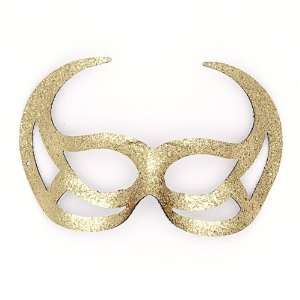  Gold Glitter Mardi Gras Mask 