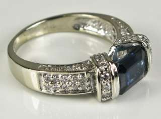 Designer BITA 14k Gold 2.50ct Sapphire & Diamond Ring  