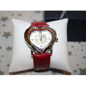  Heart Shaped Watch in Red. Comes in Dark Blue Giftbox with the watch 