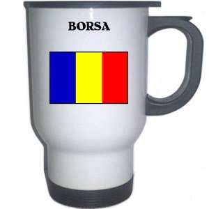  Romania   BORSA White Stainless Steel Mug Everything 