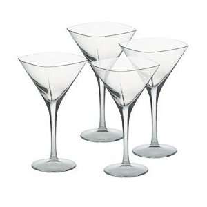  Mikasa Panache Crystal Martini Glasses, Set of 4 Kitchen 