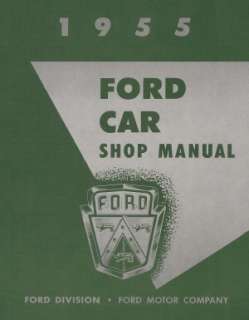 FORD 1955 Car & Thunderbird Shop Manual 55 Tbird  