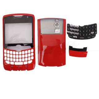 New 5 piece Housing case For BlackBerry 8350 8350i Red  