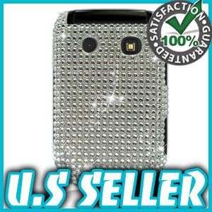 NEW SILVER BLING HARD CASE FOR BLACKBERRY STYLE 9670 PROTECTOR SNAP ON 