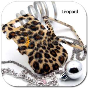 Leopard VELVET Skin Case Cover Blackberry Torch 9800  