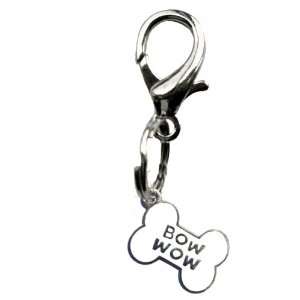  Moniker Pet Tag Holder, with Bow Wow Charm