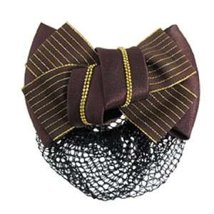  Bowknot Decor Chocolate Color Metal Hair Clip for Women 
