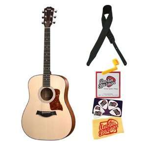  Taylor 110 Dreadnought Acoustic Guitar Bundle with Leather 