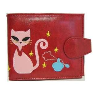  Cat Magic and Gold Crown Cat Lovers Wallet Red Everything 