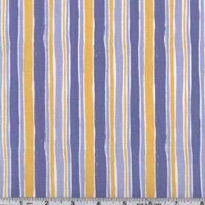   45 Wide Oh Boy Stripe Blue Fabric By The Yard Arts, Crafts & Sewing