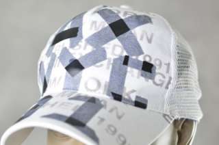 NEW Armani Exchange Mens Hats A/X White Taped Logo Baseball Cap Hat 