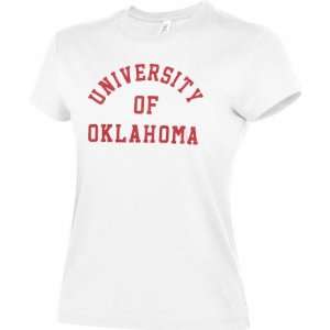    Oklahoma Sooners Womens White Wilkinson T Shirt