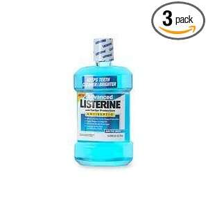 Advanced Listerine with Tarter Protection Antiseptic, Arctic Mint, 1.0 
