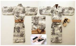 This Outfit Set is included 1 set White Dragon Kimono (1 piece) and 1 