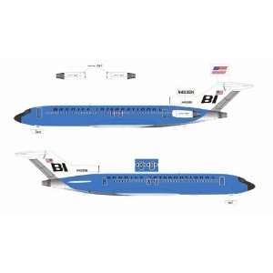  Jet X Braniff 727 200 Jellybean Blue Model Airplane 