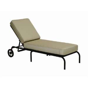   Side Adjustable Patio Chaise Lounge Granite Rust Patio, Lawn & Garden