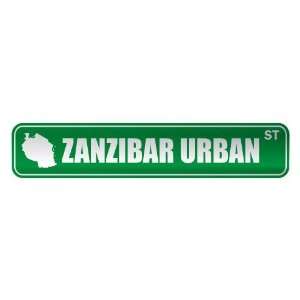   ZANZIBAR URBAN ST  STREET SIGN CITY TANZANIA
