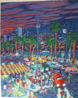 Down by the Boardwalk  Serigraph by James Talmadge  
