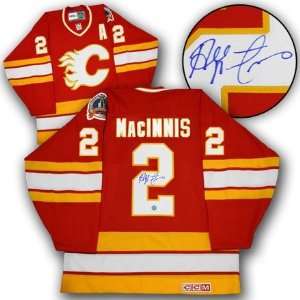  Al Macinnis Calgary Flames Autographed/Hand Signed 89 
