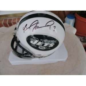  Signed Braylon Edwards Mini Helmet   Autographed NFL Mini 