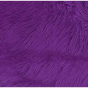  60 Wide Luxury Shag Faux Fur Purple Fabric By The Yard 