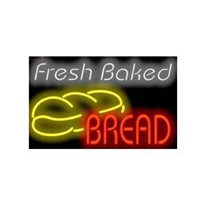 Fresh Baked Bread w/bread Neon Sign  Grocery & Gourmet 
