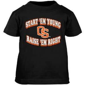  Oregon State Beavers Toddler Black Start Em Young T shirt 