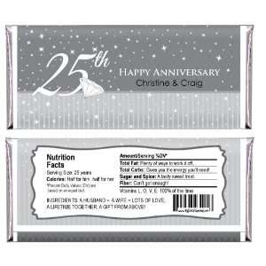   Anniversary   Personalized Candy Bar Wrapper Anniversary Favors Baby