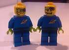NEW** LEGO   SPACE MAN   CUSTOM BLUE LOT of 2 (two)   made w/ toy 