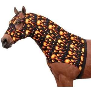  Small Lycra Mane Saver in Prints   Flames   Small Sports 