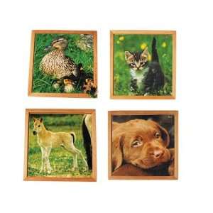  Oversized Baby Animal Wooden Puzzles   Farm Animal Toys & Games