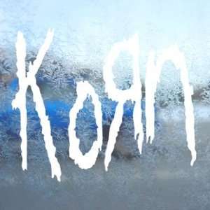  Korn White Decal Metal Rock Band Car Window Laptop White 