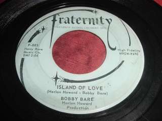BOBBY BARE   SAILOR MAN / ISLAND OF LOVE   45 COUNTRY  